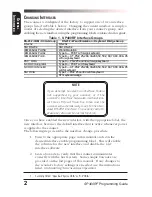 Preview for 8 page of PSC SP400rf Programming Manual