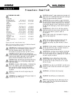 Preview for 4 page of PSG Dover WILDEN A200B Advanced Plastic Engineering, Operation & Maintenance