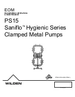 PSG Dover WILDEN SANIFLO PS15 Hygienic Series Engineering, Operation & Maintenance preview