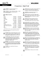 Preview for 4 page of PSG Dover WILDEN SANIFLO PS15 Hygienic Series Engineering, Operation & Maintenance