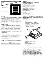 Preview for 1 page of PSG Accustat Independence ES-H2 Installation And Operating Instructions