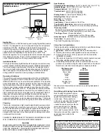 PSG NPK-4120U-1 Installation And Operating Instructions preview