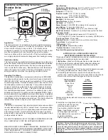 Предварительный просмотр 1 страницы PSG PFC-M24 Installation And Operating Instructions Manual