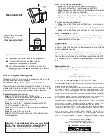 Preview for 2 page of PSG RLV-240S Installation And Operating Instructions