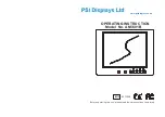 Предварительный просмотр 1 страницы PSI Displays AN5601B Operating Instructions