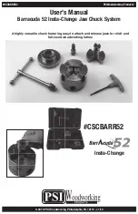 Preview for 1 page of PSI Woodworking Products Barracuda 52 User Manual