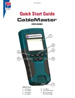 Предварительный просмотр 2 страницы Psiber Data Systems CableMaster CM400 Quick Start Manual