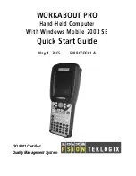 Psion Teklogix WORKABOUT PRO C Quick Start Manual preview