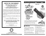 PSP ZAP Light Extreme Quick Start Manual preview