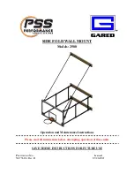 Preview for 1 page of PSS GARED 2500 Additional Installation, Operation And Maintenance Instructions