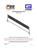 Preview for 1 page of PSS GARED 6740 Installation, Operation And Maintenance Instructions