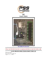 Preview for 1 page of PSS TSC 1500XL Installation Instructions Manual