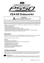 Предварительный просмотр 3 страницы PSSO CSA-112 User Manual