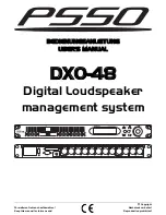 Предварительный просмотр 1 страницы PSSO DXO-48 User Manual