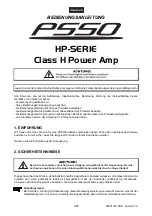 Preview for 3 page of PSSO HP-SERIES User Manual