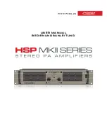 Предварительный просмотр 1 страницы PSSO HSP MK II series User Manual