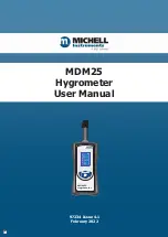 Preview for 1 page of PST MICHELL Instruments MDM25 User Manual