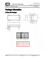 Предварительный просмотр 16 страницы PTC PT2262 Manual