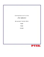 Предварительный просмотр 1 страницы Ptek FM250E Operating Manual And User Manual