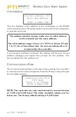 Предварительный просмотр 39 страницы PTI security systems Wireless Door Alarm System Installation And Operation Manual