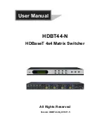 PTN HDBT44-N User Manual предпросмотр