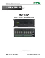 PTN MDV1616A User Manual предпросмотр