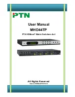 Предварительный просмотр 1 страницы PTN MHD44TP User Manual