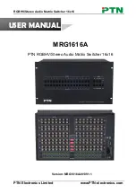 PTN MRG1616A User Manual preview