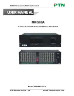 Предварительный просмотр 1 страницы PTN MRG88A User Manual