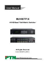 PTN MUH66TP-N User Manual preview