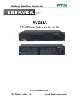 PTN MVG44A User Manual предпросмотр