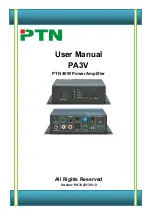 Предварительный просмотр 1 страницы PTN PA3V User Manual