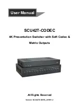 PTN SCU42T-CODEC User Manual предпросмотр