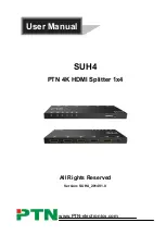 Preview for 1 page of PTN SUH4 User Manual