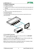 Preview for 8 page of PTN SUH4 User Manual