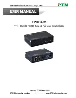 PTN TPHD402 User Manual preview