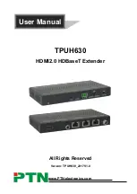 Предварительный просмотр 1 страницы PTN TPUH630R User Manual