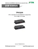 PTN TPVG201 User Manual preview