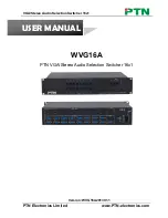 Предварительный просмотр 1 страницы PTN WVG16A User Manual