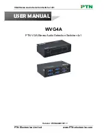 Предварительный просмотр 1 страницы PTN WVG4A User Manual