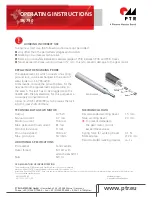 Preview for 2 page of PTR SK 790 Operating Instructions