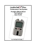 pts Diagnostics CardioChek Plus User Manual предпросмотр