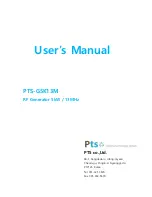 Pts PTS-G5K13M User Manual preview