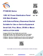 Pts PTS90423 Series Installation Manual preview
