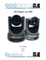 PTZ Optics 12x-SDI User Manual предпросмотр