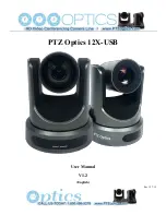 PTZ Optics 12X-USB User Manual предпросмотр