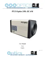 Предварительный просмотр 1 страницы PTZ Optics 20X-ZCAM User Manual