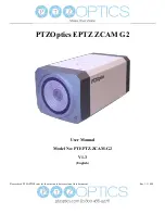 PTZ Optics EPTZ-ZCAM-G2 User Manual предпросмотр