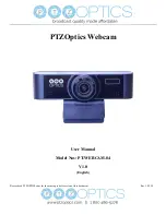 PTZ Optics PT-WEBCAM-84 User Manual preview