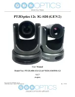 PTZOptics PT12X-SDI-GY-G2 User Manual preview